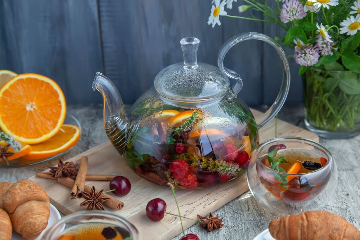 Chá de frutas e especiarias 