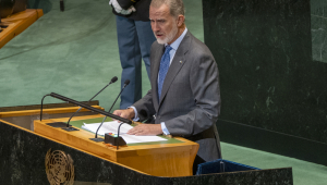 Rei Felipe VI fala na Assembleia Geral da ONU