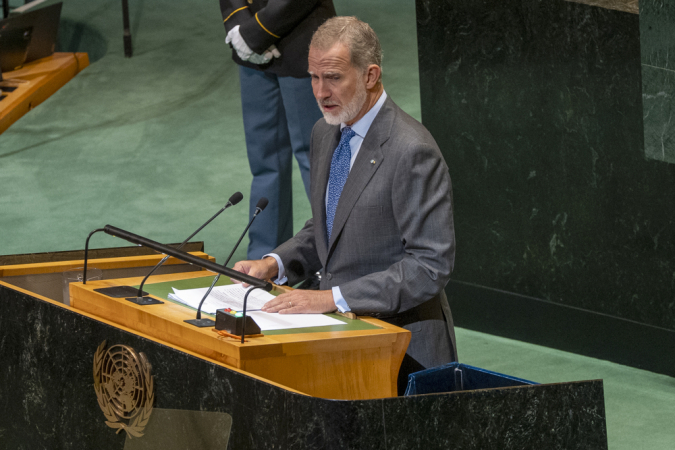 Rei Felipe VI fala na Assembleia Geral da ONU