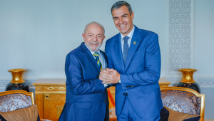 Presidente da República, Luiz Inácio Lula da Silva, durante encontro bilateral com o Presidente de Governo do Reino da Espanha, Pedro Sánchez, na Sede das Nações Unidas (ONU). Nova York - Estados Unidos.