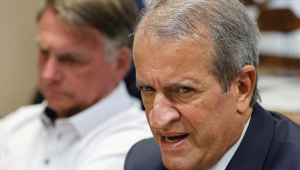 O Presidente Nacional do Partido Liberal, Valdemar Costa Neto, o Vice-Presidente Nacional do Partido Liberal, Deputado Márcio Alvino, o Presidente de Honra do Partido Liberal, Jair Bolsonaro,