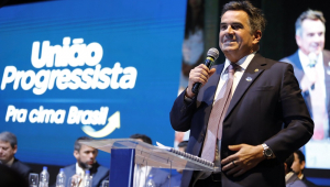 Ciro Nogueira, presidente do PP, discursa na convenção da federação União Progressista