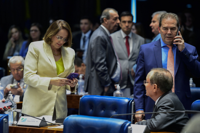 Plenário do Senado Federal durante sessão deliberativa ordinária. Ordem do dia. Na pauta, deliberação de autoridades sabatinadas pelas comissões permanentes e dos demais itens constantes da pauta publicada pela Secretaria-Geral da Mesa. Em foco: senadora Damares Alves (Republicanos-DF); senador Zequinha Marinho (Podemos-PA); deputado Paulinho da Força (Solidariedade-SP);