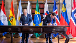 16-09-2025 Cerimônia de Assinatura do Acordo de Livre Comércio MERCOSUL-EFTA 16-09-2025 Cerimônia de Assinatura do Acordo de Livre Comércio MERCOSUL-EFTA Vice-Presidente da República Geraldo Alckmin durante Cerimônia de Assinatura do Acordo de Livre Comércio MERCOSUL-EFTA, no Palácio do Itamaraty, no Rio de Janeiro-RJ. Fotos: Júlio César Silva/MDIC