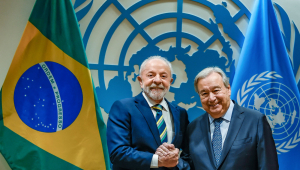 23.09.2025 – Encontro com o Secretário-Geral das Nações Unidas, António Guterres Presidente da República, Luiz Inácio Lula da Silva, durante encontro com o Secretário-Geral das Nações Unidas, António Guterres. Sede das Nações Unidas, Nova York (EUA) Foto: Ricardo Stuckert / PR