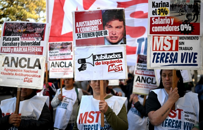 argentina protesto contra milei