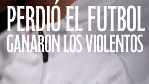 Frase na publicação do Instagram em protesto a Conmebol