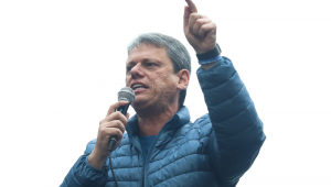 Tarcísi de Freitas durante discurso na Avenida Paulista nos atos de 7 de Setembro