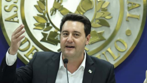 Ratinho Jr. participa de uma palestra na Associação Comercial de São Paulo (ACSP)