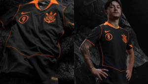 Corinthians lança camisa e o terceiro uniforme deverá ser exibido no confronto com o Flamengo, neste domingo (28), em Itaquera, pelo Campeonato Brasileiro