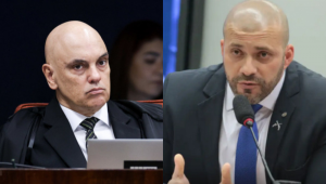 Alexandre de Moraes e Daniel Silveira