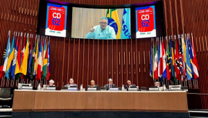 Ministro da Saúde, Alexandre Padilha, participa remotamente da reunião do Conselho Diretor da Organização Pan-Americana da Saúde (OPAS), que ocorreu em Washington, nos Estados Unidos