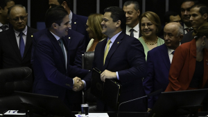 Senador Davi Alcolumbre e Deputado Hugo Motta