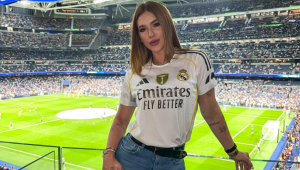 Virginia postou foto assistindo ao jogo do Real Madrid no Santiago Bernabéu e escreveu na legenda: "Hala Madrid"