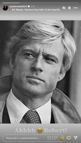 Sophie Charlotte lamenta morte de Ronald Redford