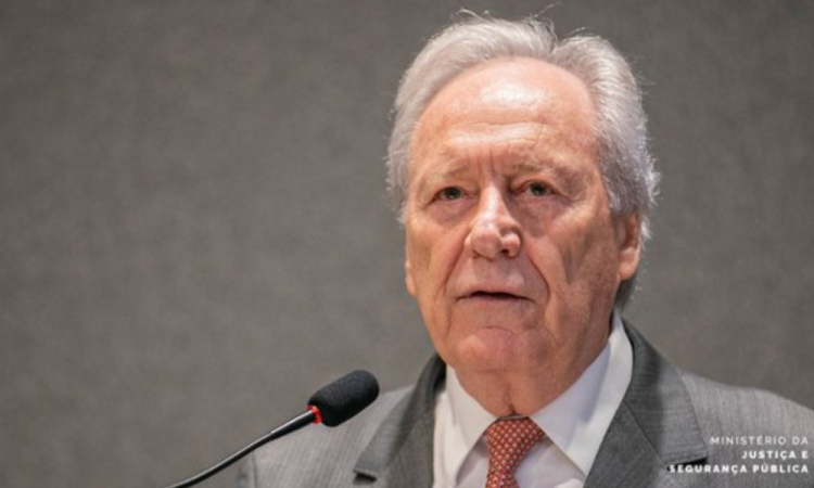 Ministro Ricardo Lewandowski prestou solidariedade pelo assassinato do ex-delegado-geral da Polícia Civil Ruy Ferraz Fontes, ocorrido nesta segunda-feira (15), na cidade de Praia Grande, no litoral paulista. Foto: Robson Alves/MJSP