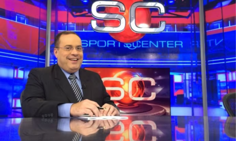 Paulo Soares se destacou na apresentação do 'SportsCenter' no canal ESPN. Foto: Reprodução/ESPN