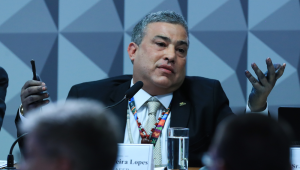 Reunião da Comissão Parlamentar Mista de Inquérito (CPMI) do INSS para tomar depoimentos do Carlos Roberto Ferreira Lopes, presidente da Confederação Nacional dos Agricultores Familiares e Empreendedores Familiares Rurais (Conafer). Foto: Lula Marques/ Agência Brasil.