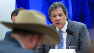 O ministro da Fazenda, Fernando Haddad, participa de audiência pública, promovida pela Comissão de Agricultura, Pecuária, Abastecimento e Desenvolvimento Rural da Câmara dos Deputados
