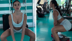 Vídeo de Bruna Marquezine treinando lúteos fez sucesso na internet