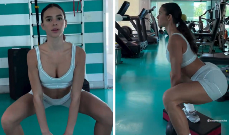 Vídeo de Bruna Marquezine treinando lúteos fez sucesso na internet
