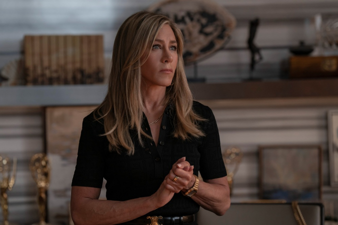 Jennifer Aniston em cena da série "The Morning Show", da Apple TV+