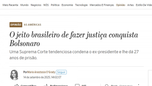 Título da coluna de Maria Anastasia O'Grady no "Wall Street