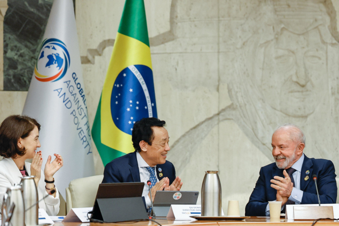 Reunião do Conselho de Campeões (“Board of Champions”) da Aliança Global contra a Fome e a Pobreza Presidente da República, Luiz Inácio Lula da Silva, durante reunião do Conselho de Campeões (“Board of Champions”) da Aliança Global contra a Fome e a Pobreza. Sede da FAO, Roma - Itália. Foto: Ricardo Stuckert / PR