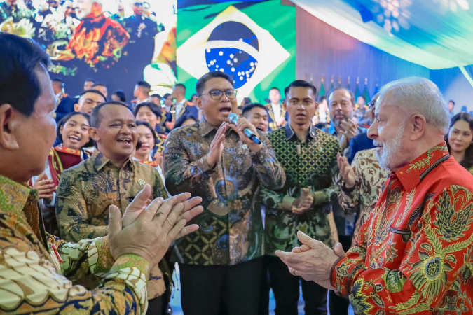 Celebração do aniversário do Presidente da República, Luiz Inácio Lula da Silva e do Presidente da República da Indonésia, Prabowo Subianto