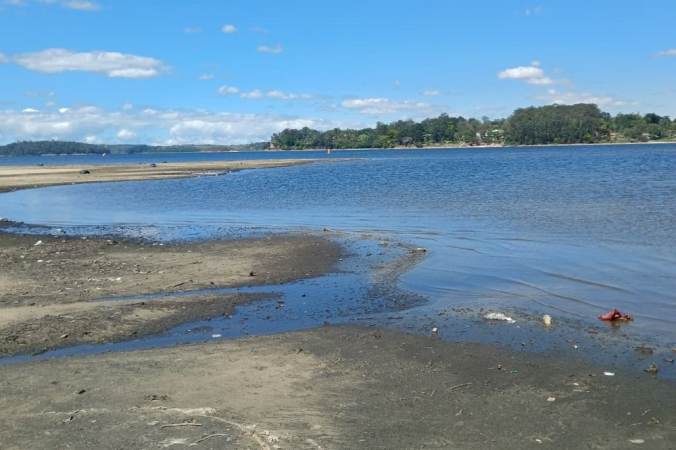 Vista da Represa Guarapiranga, na zona sul de São Paulo, que também abrange partes dos municípios de Itapecerica da Serra e Embu-Guaçu
