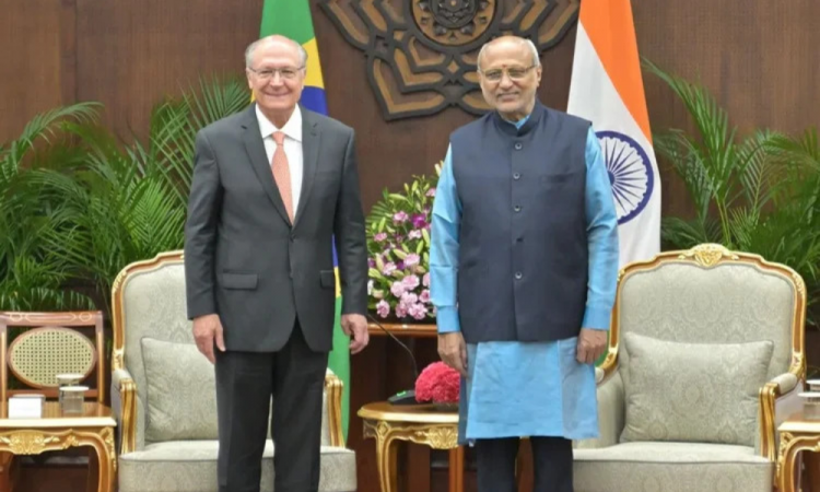 Geraldo Alckmin, durante a Reunião de trabalho com Chandrapuram Ponnusami Radhakrishnan, vice-presidente da República da Índia