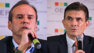 Jorge Tuto Quiroga e Rodrigo Paz, candidatos a presidente da Bolívia