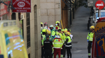 Desabamento parcial de um edifício em obras no centro turístico de Madri, Espanha, deixa pelo menos quatro pessoas desaparecidas e cerca de dez feridos