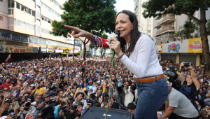 Venezuelana María Corina Machado, vencedora do Prêmio Nobel da Paz de 2025 'por seu trabalho incansável na promoção dos direitos democráticos do povo venezuelano'