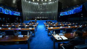Plenário do Senado Federal, durante discussão do PL 4.809/2024, que altera leis para endurecer a resposta penal aos crimes cometidos com violência