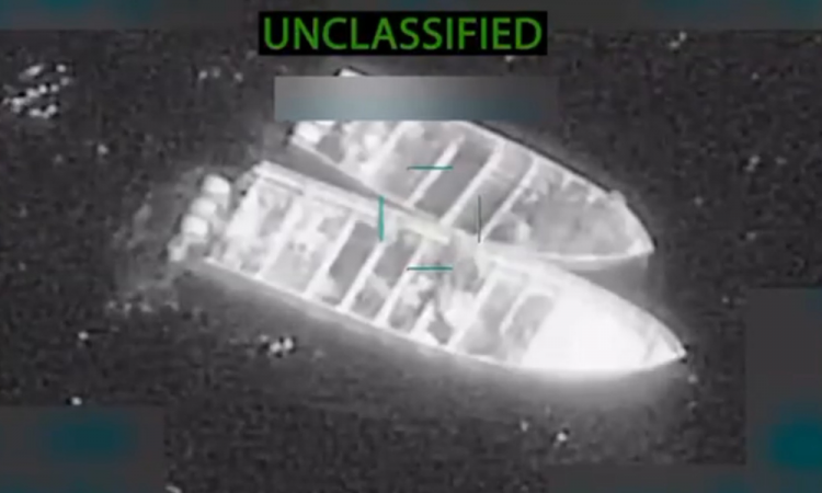 Exército dos EUA destrói quatro barcos suspeitos de transportar drogas nesta segunda-feira (27), no oceano Pacífico