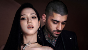 Jisoo e Zayn Malik para o single 'Eyes Closed' - Divulgação/BLISSOO