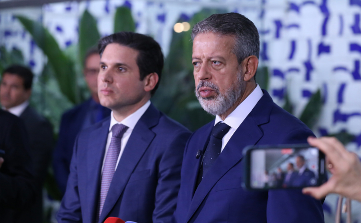 Coletiva de imprensa. Presidente da Câmara dos Deputados, Hugo Motta (REPUBLICANOS - PB) e Dep. Arthur Lira (PP - AL)