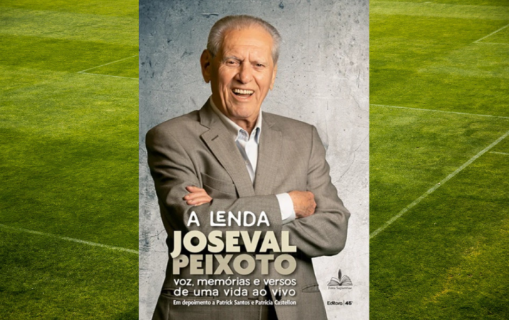 Capa do livro O livro “A lenda Joseval Peixoto: voz, memórias e versos de uma vida ao vivo”