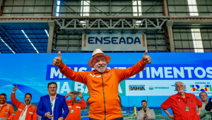 Lula em Cerimônia de anúncios para o Estado da Bahia