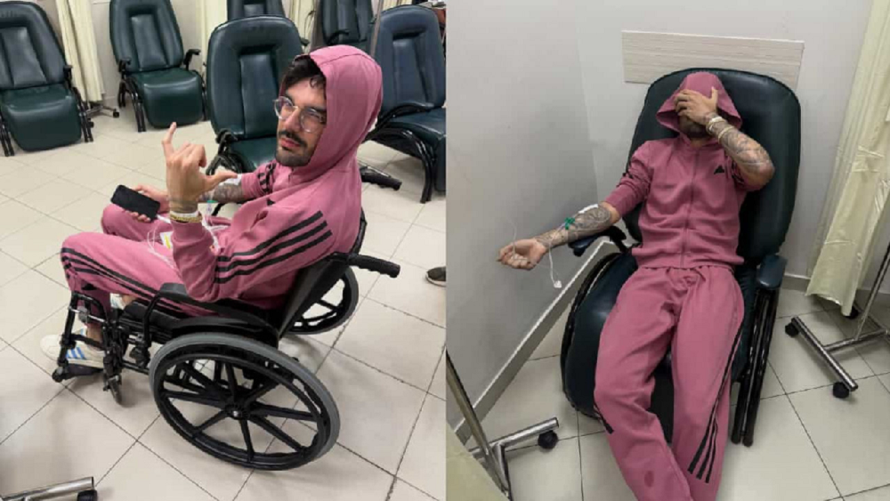 Luan Pereira dá entrada no hospital com pedras nos rins