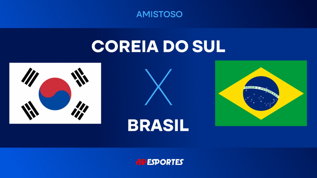 Coreia do Sul x Brasil: confira a transmissão da Jovem Pan ao vivo