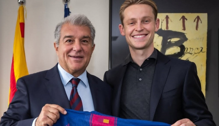 Barcelona renova com Frenkie de Jong até 2029