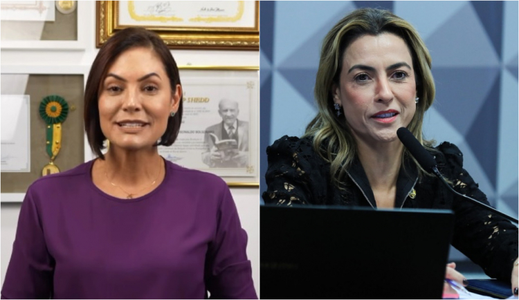 Michelle Bolsonaro e Soraya Tronick