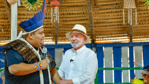 Roda de conversa com moradores das comunidades ribeirinhas da Floresta Nacional do Tapajós Presidente da República, Luiz Inácio Lula da Silva, durante roda de conversa com moradores das comunidades ribeirinhas da Floresta Nacional do Tapajós. Floresta Nacional do Tapajós. Foto: Ricardo Stuckert / PR