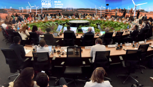 7.11.2025 - MEETING LEADERS 07.11.2025 - Belem - Lideres em reunião na Conferência das Nações Unidas sobre Mudanças Climáticas COP 30. Foto de Paulo Mumia/COP30 07.11.2025 - Belem - Leaders attend a meeting during the U.N Climate Change Conference COP 30. Photo by Paulo Mumia/COP30