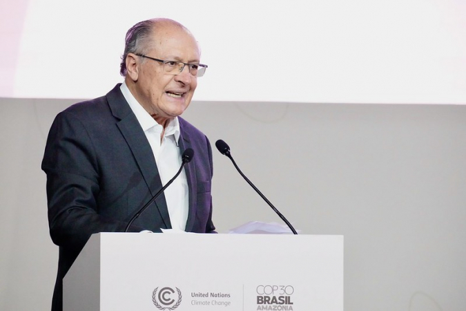 Vice Presidente Geraldo Alckmin durante Abertura do Segmento de Alto Nível da COP30