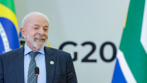 23.11.2025 - Coletiva de Imprensa G20 Presidente da República Luiz Inácio Lula da Silva, durante entrevista coletiva concedida à imprensa presente na Cúpula de Líderes do G20. Joanesburgo / África do Sul Foto: Ricardo Stuckert / PR