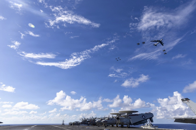 Gerald R. Ford Carrier Strike Group and U.S. Air Force B-52 Joint Operations