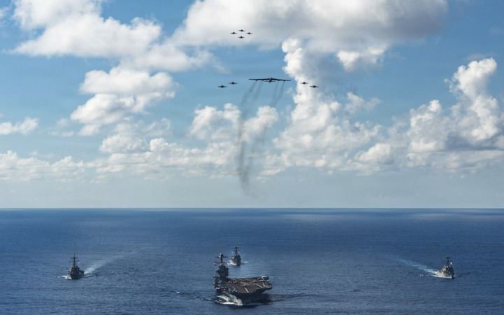 Gerald R. Ford Carrier Strike Group and U.S. Air Force B-52 Joint Operations